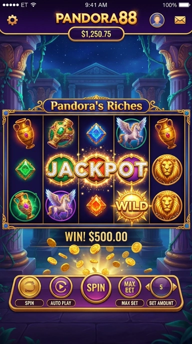 Layar utama pandora88 — antarmuka bersih setelah instalasi